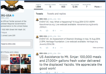 Twitter screenshot Iraq tweet
