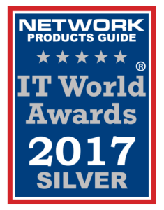 An image of the Network Products Guide IT World Awards 2017 Silver badge. 
